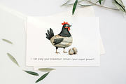 Funny Poultry Bird Clip art, an Animal Illustration by PaintPixelCo (Thumbnail 6 of 9)