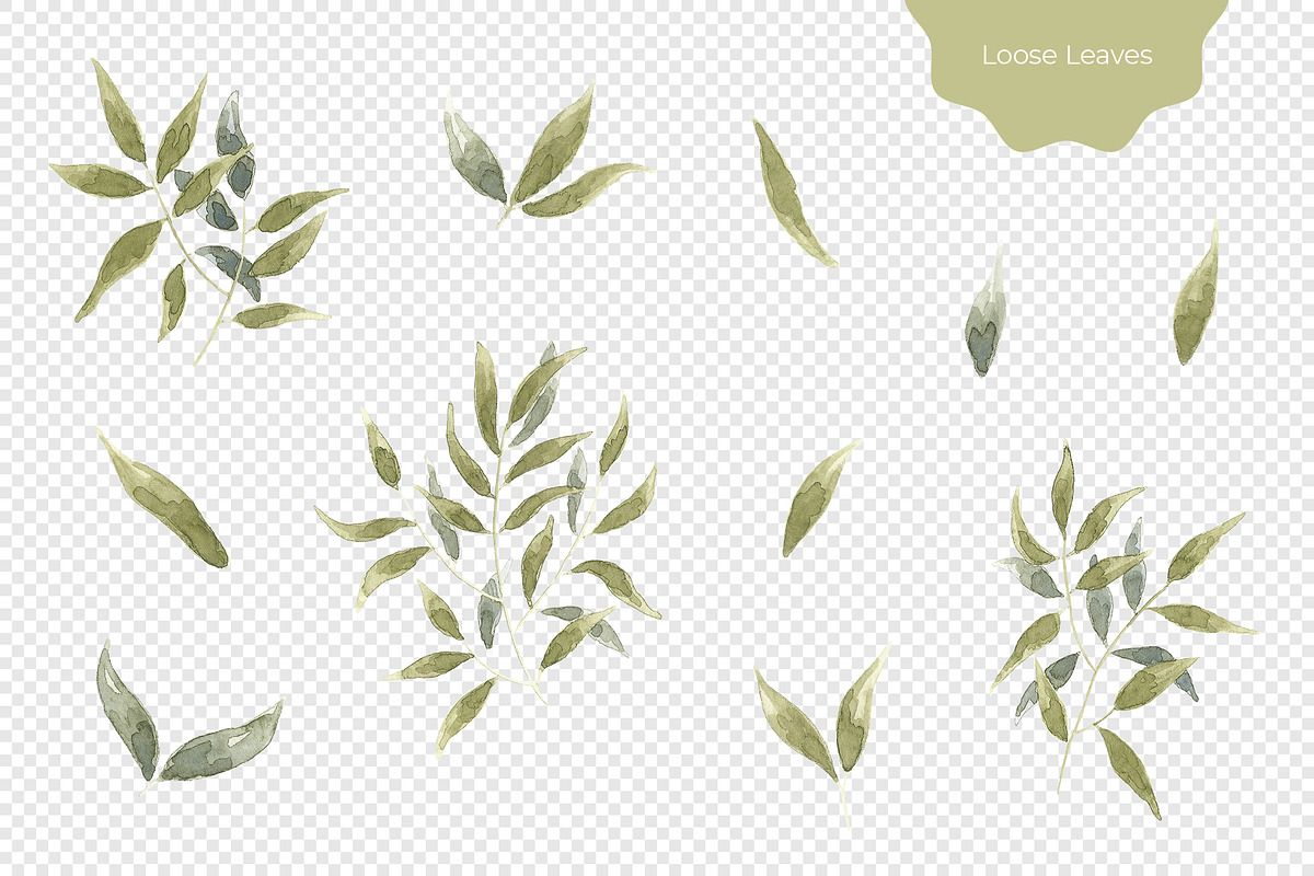 Watercolor Leaves Seamless Pattern, a Pattern Graphic by Tayla de Beer (Photo 5 of 9)