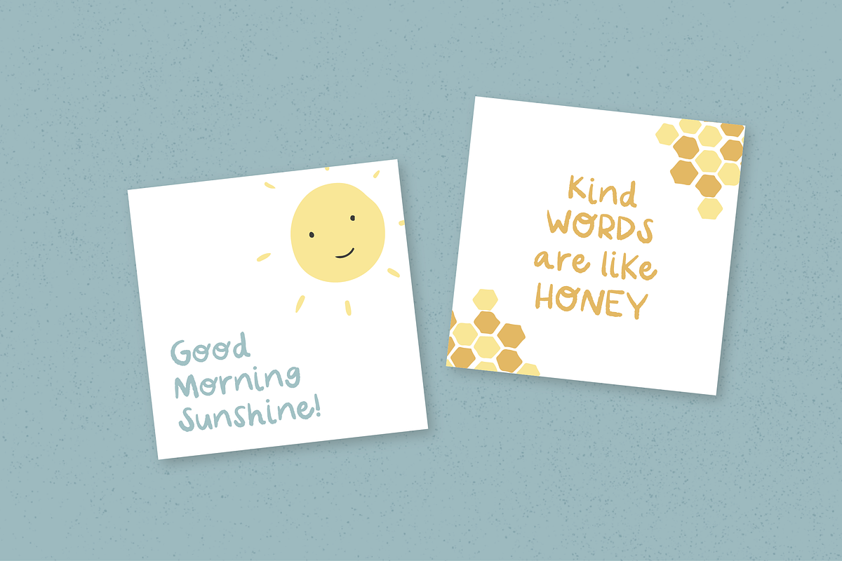 Little Bumblebee Hand Drawn Font, a Script Font by thetrendytemplate (Photo 3 of 6)