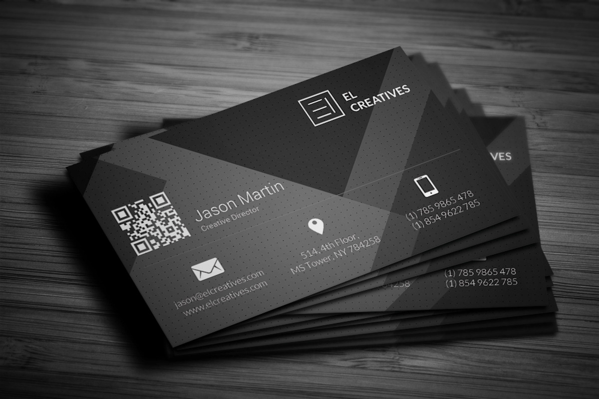 Dark Creative Business Card, a Business Card Template by bouncy (Photo 1 of 4)