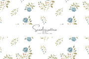 blue rose seamless pattern jpeg, a Pattern Graphic by Pink Studio Art (Thumbnail 1 of 5)