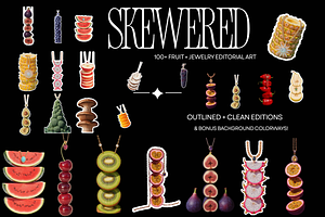 Fruit Jewelry Editorial Art