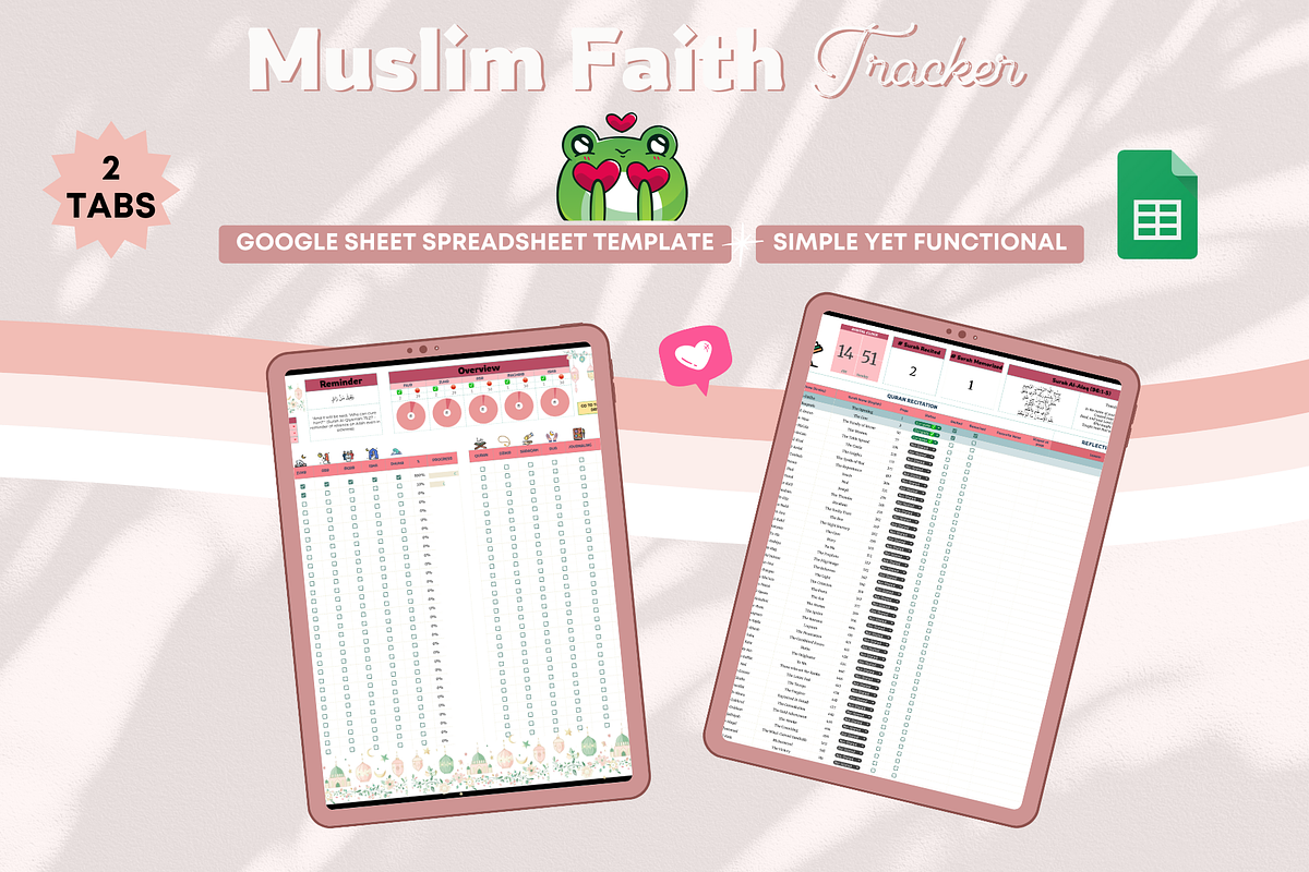 Simple Muslim Faith Tracker, a Templates & Theme by bellaROSEworkshop (Photo 5 of 6)
