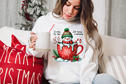 Funny Cute Snowman Png Christmas PNG, an Illustration by SinaCreation (Thumbnail 6 of 7)