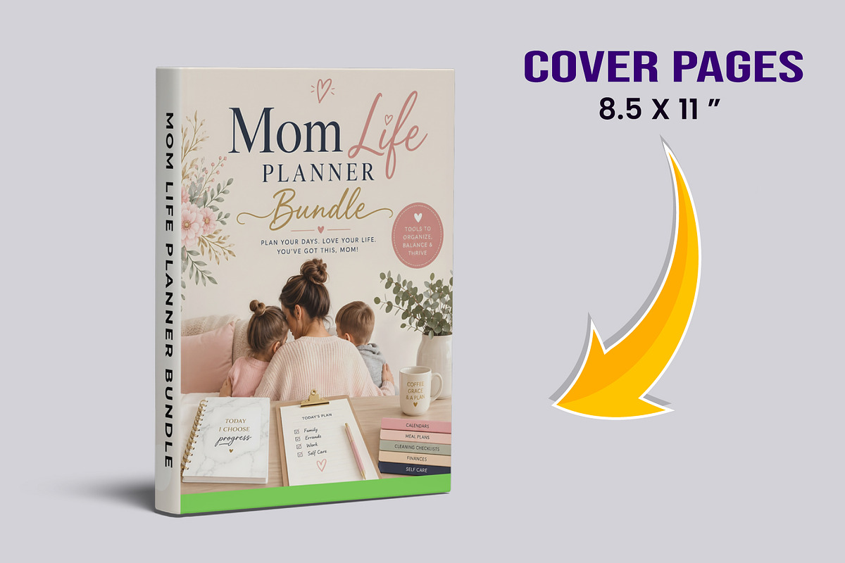 The Mom Life Planner Bundle, a Stationery Template by Designmela01 (Photo 5 of 10)