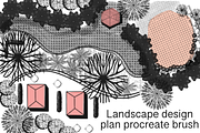 Landscape design procreate brush set, a Brush Add-On by Meisanmui (Thumbnail 3 of 8)