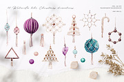 BOHO WINTER Watercolor set, a Decorative Illustration by Lemaris (Thumbnail 2 of 8)