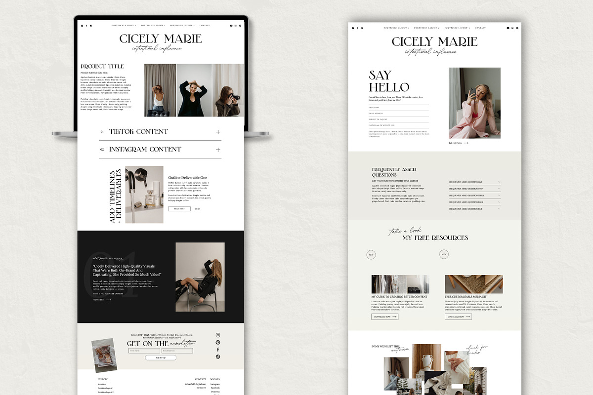 Portfolio Website Template, a Websites & App Template by Field Digital (Photo 2 of 10)