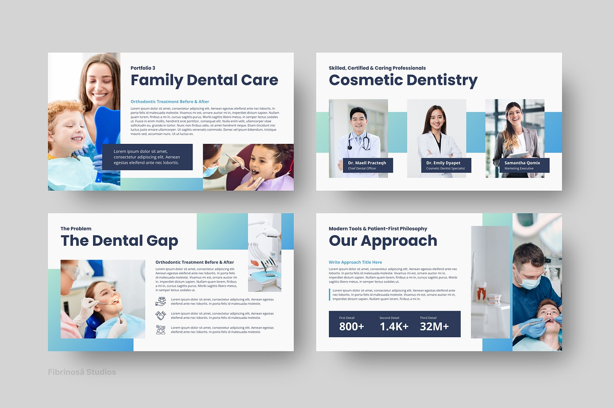 Dental Clinic Pitch Deck Keynote preview 5