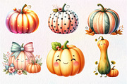 Whimsy Pumpkin Clipart PNG, an Illustration by Dream Creation (Thumbnail 5 of 7)