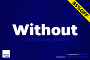 Without Sans · 85% Off!, a Sans Serif Font by W Type Foundry (Thumbnail 1 of 5)