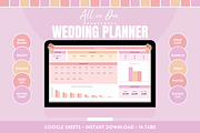 Wedding Planner Google Sheets, a Templates & Theme by SunshineStudioBoutique (Thumbnail 1 of 10)