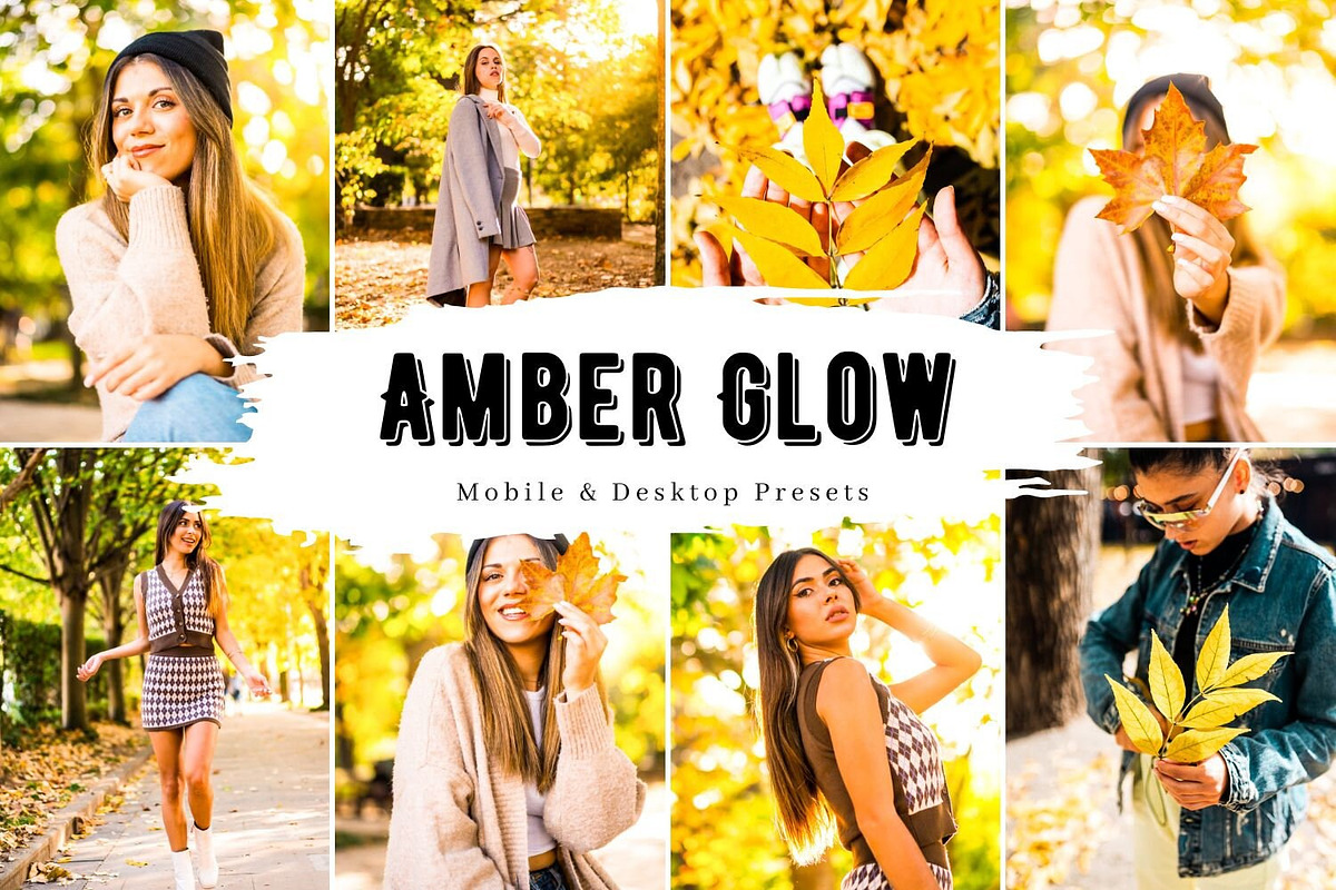 10 Amber Glow Lightroom Presets, a Preset Add-On by LucaTheme (Photo 1 of 9)