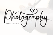 Photography | Script Font, a Handwritten Font by Scratchones (Thumbnail 1 of 9)