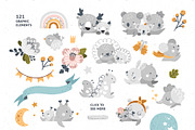 Hot Air Balloon Clipart & Patterns, an Animal Illustration by tatiletters (Thumbnail 4 of 11)