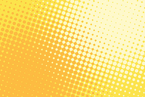 Orange Yellow Halftone Pop Art Retro Background