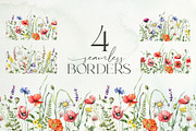 SUMMER MEADOW wildflower watercolor, a Decorative Illustration by Yuliya Derbisheva (Thumbnail 11 of 16)