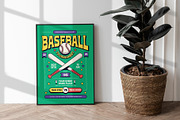 Retro Baseball Tournament Flyer, a Flyer Template by Tiptop Graphic (Thumbnail 2 of 5)