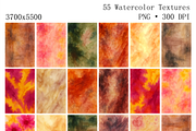Watercolor Textures, Strokes & Frame, a Texture Graphic by DreamoraArt (Thumbnail 3 of 11)
