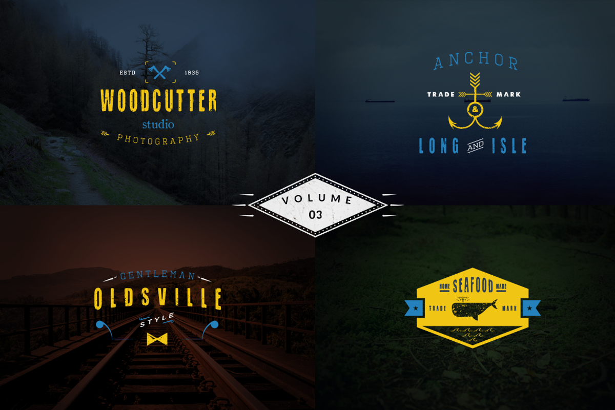 Vintage Logo Templates - vol 3, a Branding & Logo Template by Brazvan (Photo 1 of 5)