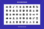 Law and justice icons, an Outline Icon by Wencory (Thumbnail 1 of 2)