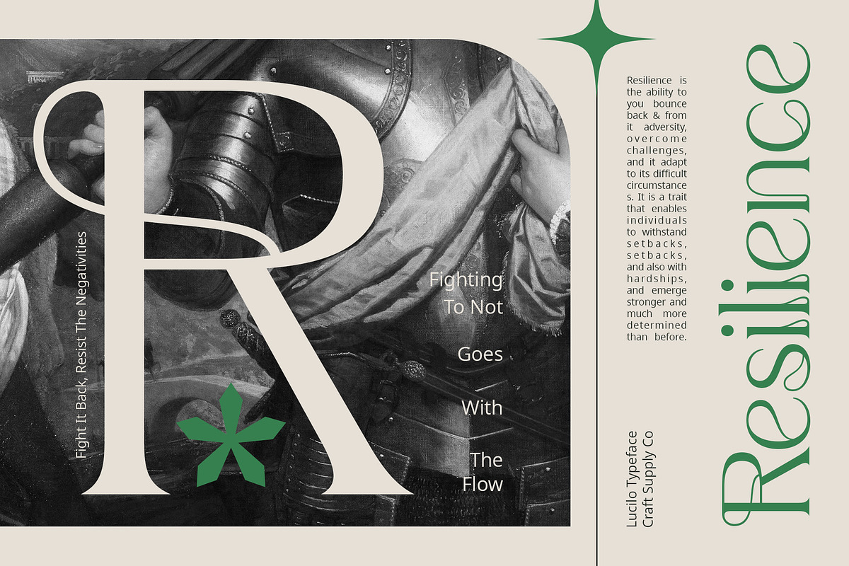 Lucilo – Art Noveau Font, a Serif Font by Craft Supply Co. (Photo 7 of 8)