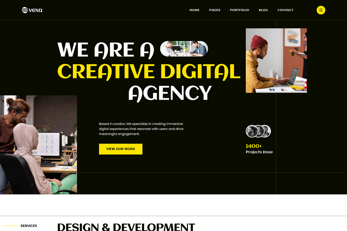 VEXA -Creative Agency Figma Template, an UI Kit Template by AliThemes (Photo 3 of 9)