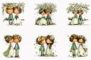Whimsical Wedding Kids Clipart PNG, a Person Illustration by fashionaddict (Thumbnail 2 of 7)