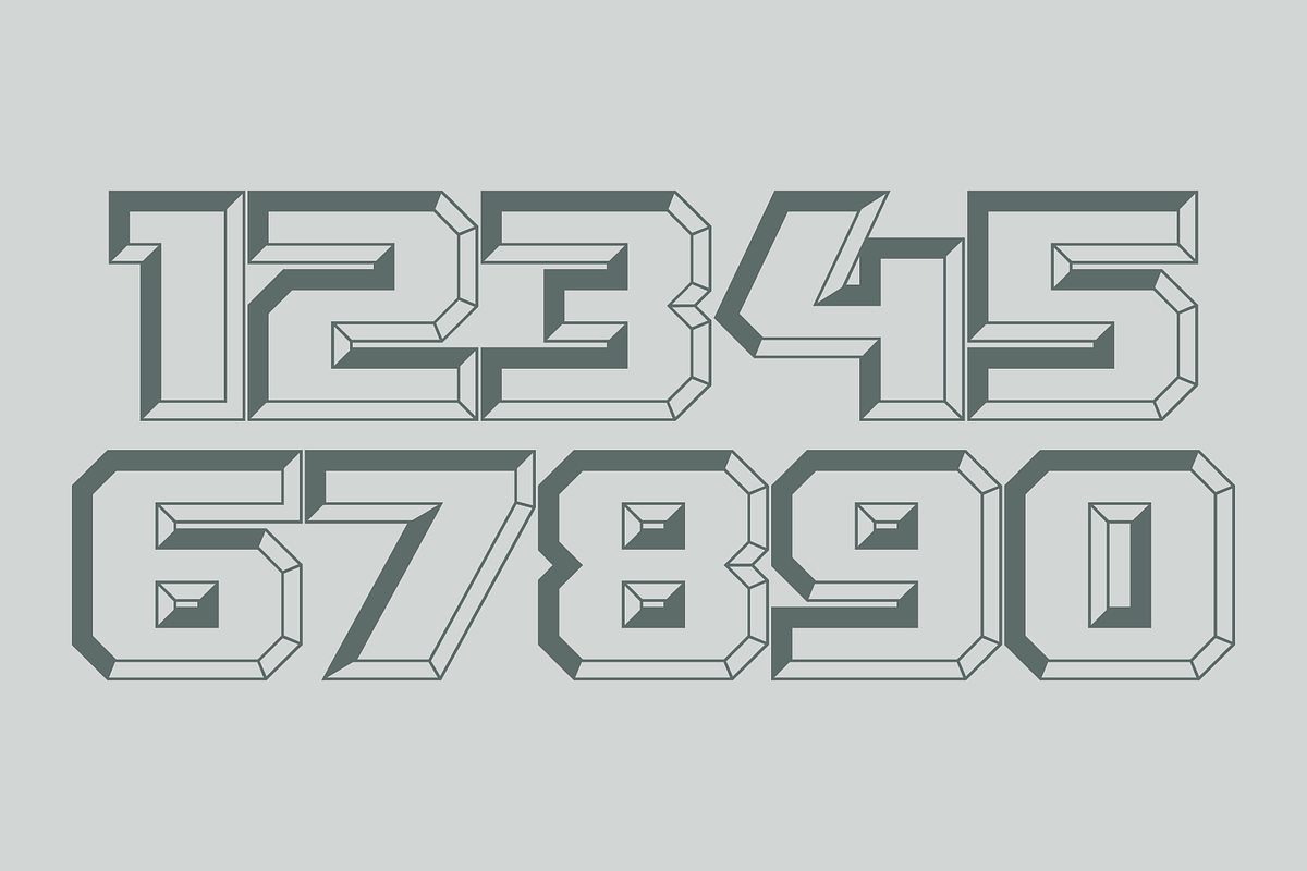 Chiseled Initials - Sans Serif Font, a Sans Serif Font by GG Design (Photo 9 of 11)