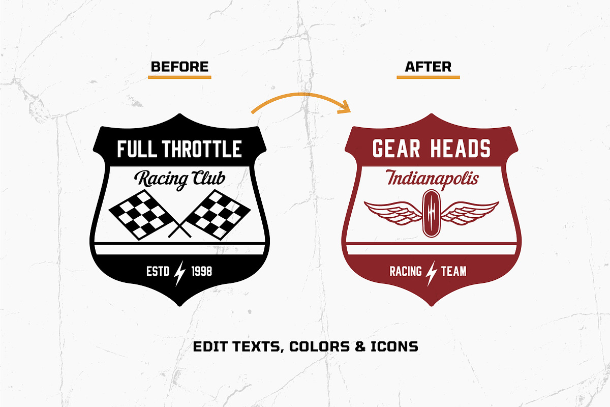 Racing Badges - Mono, a Branding & Logo Template by cd-design.co (Photo 6 of 8)