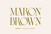BRANCH - Elegant Serif Typeface, a Serif Font by zeenesia (Thumbnail 6 of 16)