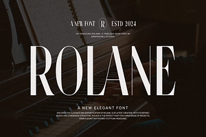 Rolane Elegant Serif Font Typeface, a Serif Font by Graphicxell