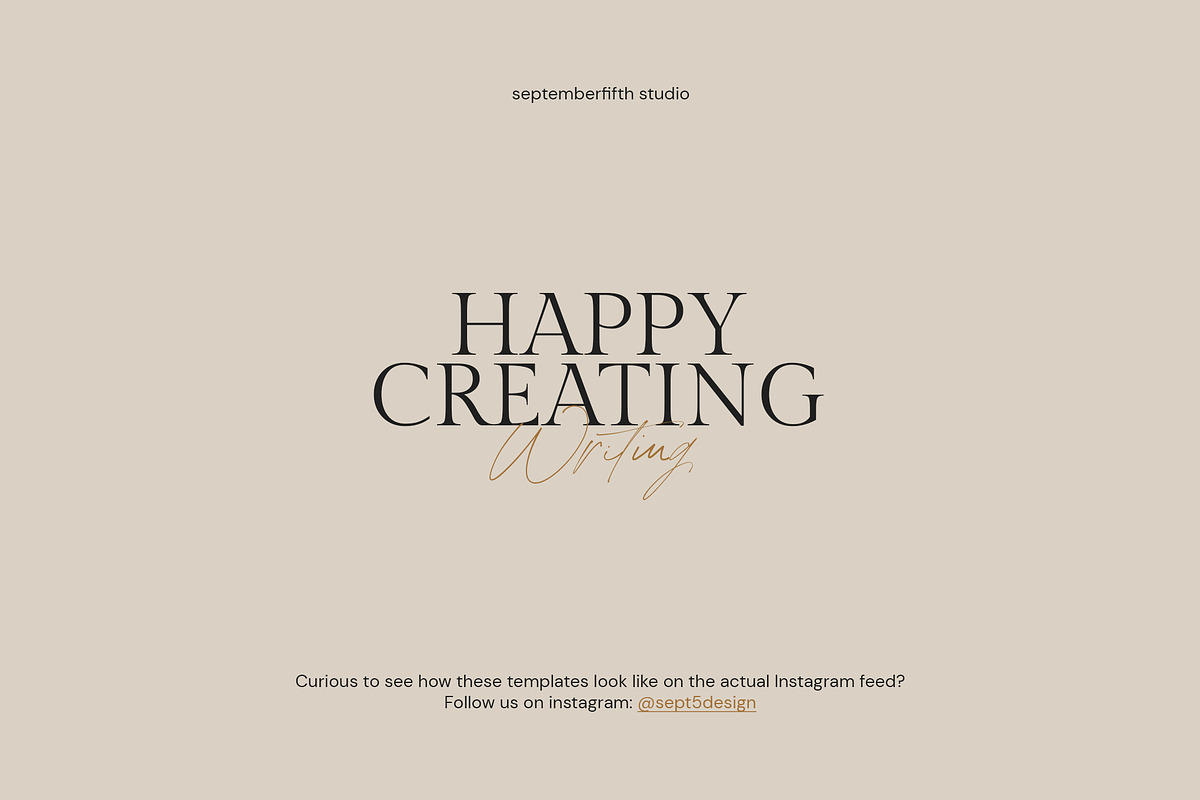 Writers Instagram Carousel Templates, a Social Media Template by September 5th (Photo 13 of 14)