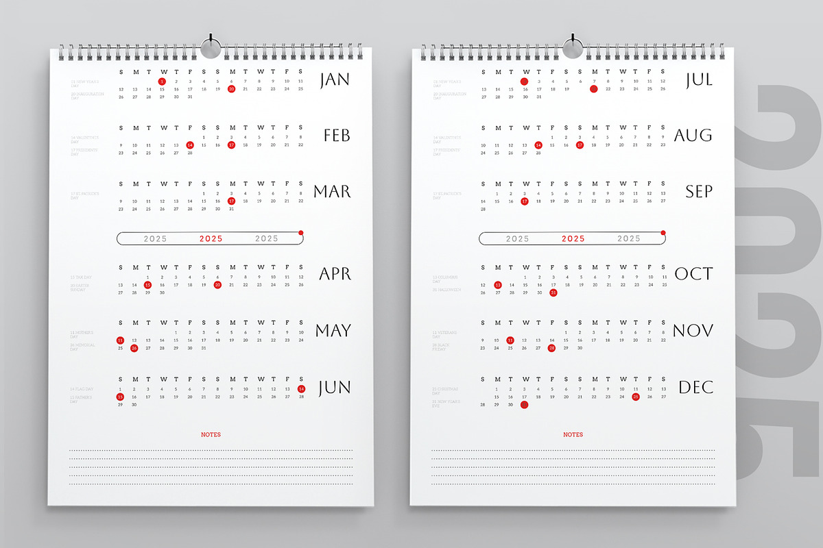 Calendar Layout, a Stationery Template by MightyDesign (Photo 2 of 7)