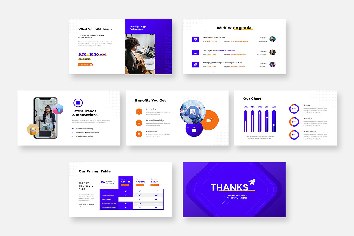 Webinar Presentation Google Slides, a Presentation Template by Premast (Photo 3 of 3)