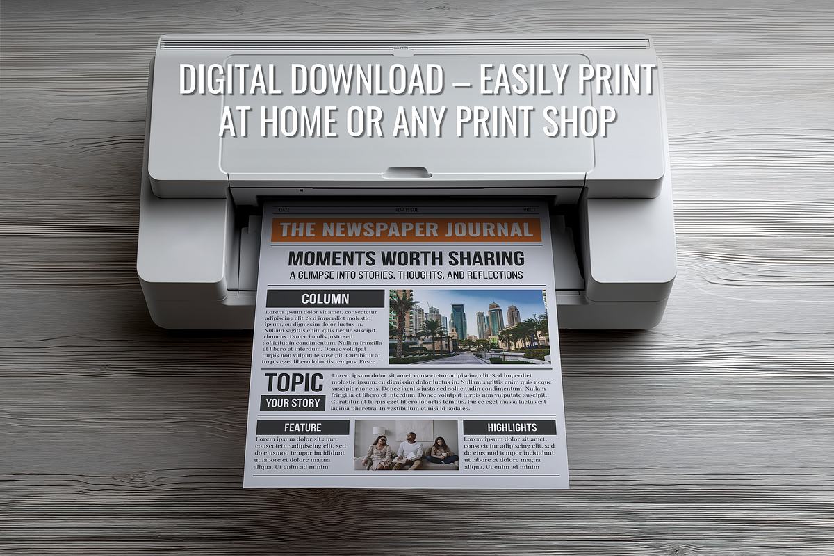 Front Page Newspaper template bundle, a Magazine Template by ZoloDesignHub (Photo 6 of 8)
