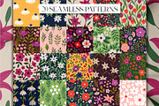 Floral Seamless Patterns, a Pattern Graphic by AnnArt (Thumbnail 4 of 9)