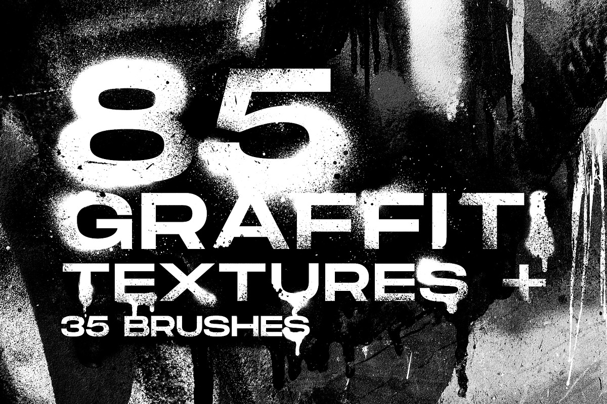 Graffiti textures and brushes, a Texture Graphic by Visual Fear (Photo 1 of 11)