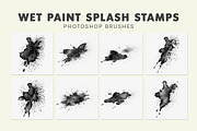Wet Paint Splash Photoshop Brushes, a Brush Add-On by AB-TheDesigner (Thumbnail 3 of 3)