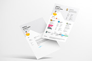 Inforgraphic Resume CV Template, a Resume Template by iDoodle Studio (Thumbnail 2 of 6)