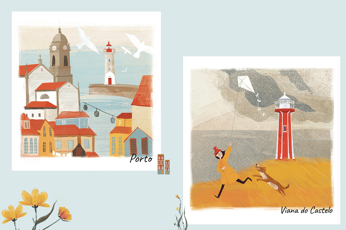 Portuguese city lighthouses., an Object Illustration by Dashnpro (Photo 3 of 6)