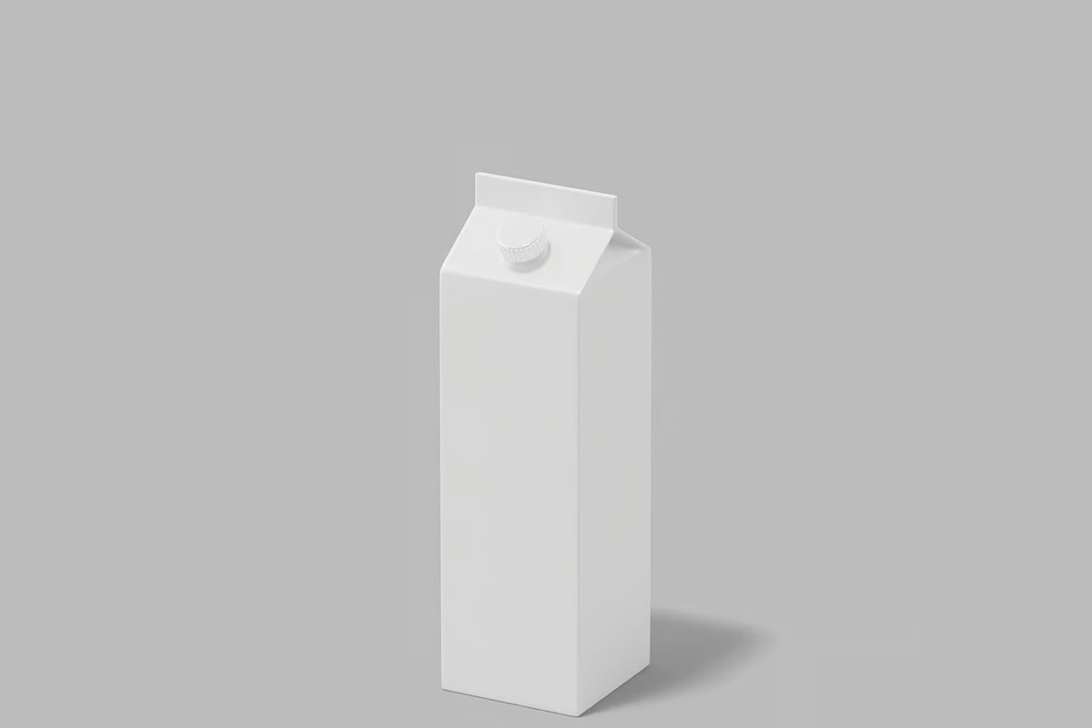 Milk Package Mokcup, an Advertising Mockup by renderstockmarket (Photo 2 of 4)