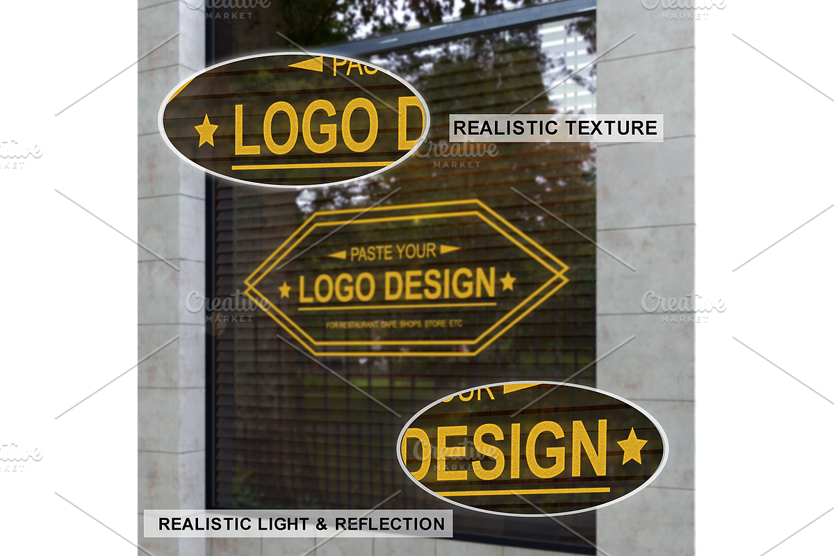 Storefront Window Logo Mockup, an Advertising Mockup by Art-Jek.std