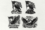Independence Day Eagle Graphics, an Animal Illustration by DENIDigitalArtSudio (Thumbnail 6 of 7)