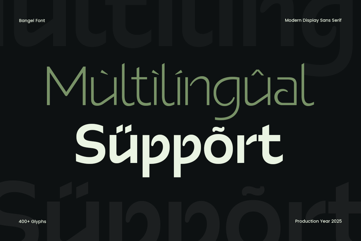 Bangel - Modern Display Logo Font, a Sans Serif Font by Sensatype (Photo 15 of 15)