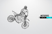 Silhouettes of a motocross rider, a Transportation Illustration by Matrosovv (Thumbnail 3 of 4)