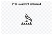 Travel and Beach Line Icons Set, an Icon by Designfour (Thumbnail 5 of 7)