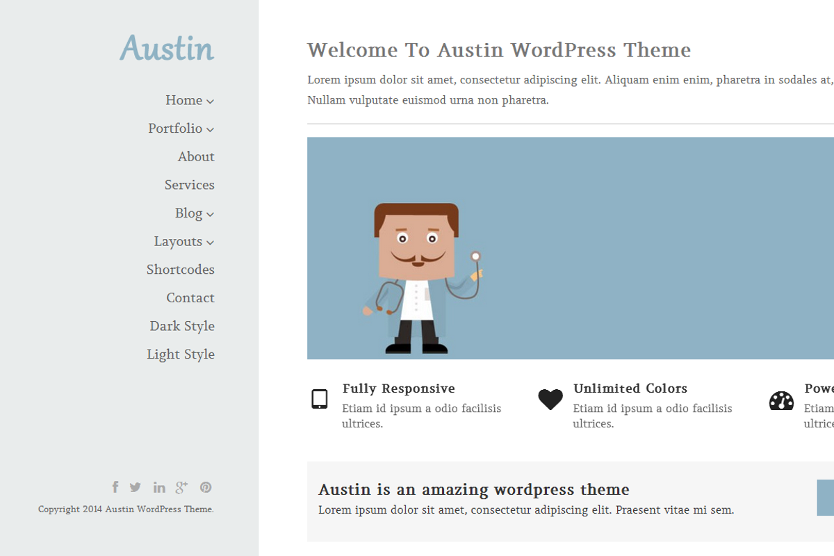 Austin - Creative WordPress Theme, a WordPress Template by GbThemes (Photo 4 of 4)