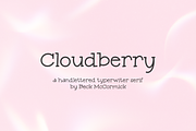 Cloudberry Typewriter Serif Font, a Serif Font by Beck McCormick (Thumbnail 1 of 10)