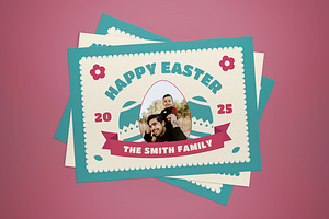 Easter Greeting Card, a Card Template by graphicook